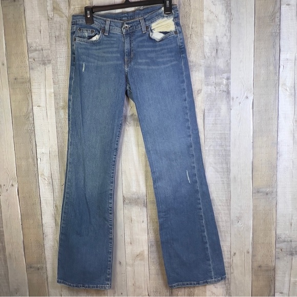 X2 Denim Laboratory Flare Leg Size 2 Reg w/5 Pockets & Belt Loops & Dist… - Picture 1 of 16
